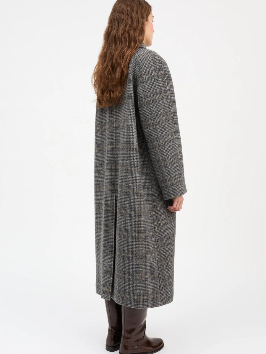 Skall Studio Mary Coat Grey Check – Produktbild