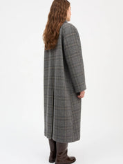 Skall Studio Mary Coat Grey Check – Produktbild