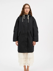Skall Studio Village Parka Coat  Black – Detailbild 4