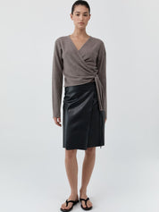 St. Agni Cashmere Wrap Cardigan Vapor – Produktbild