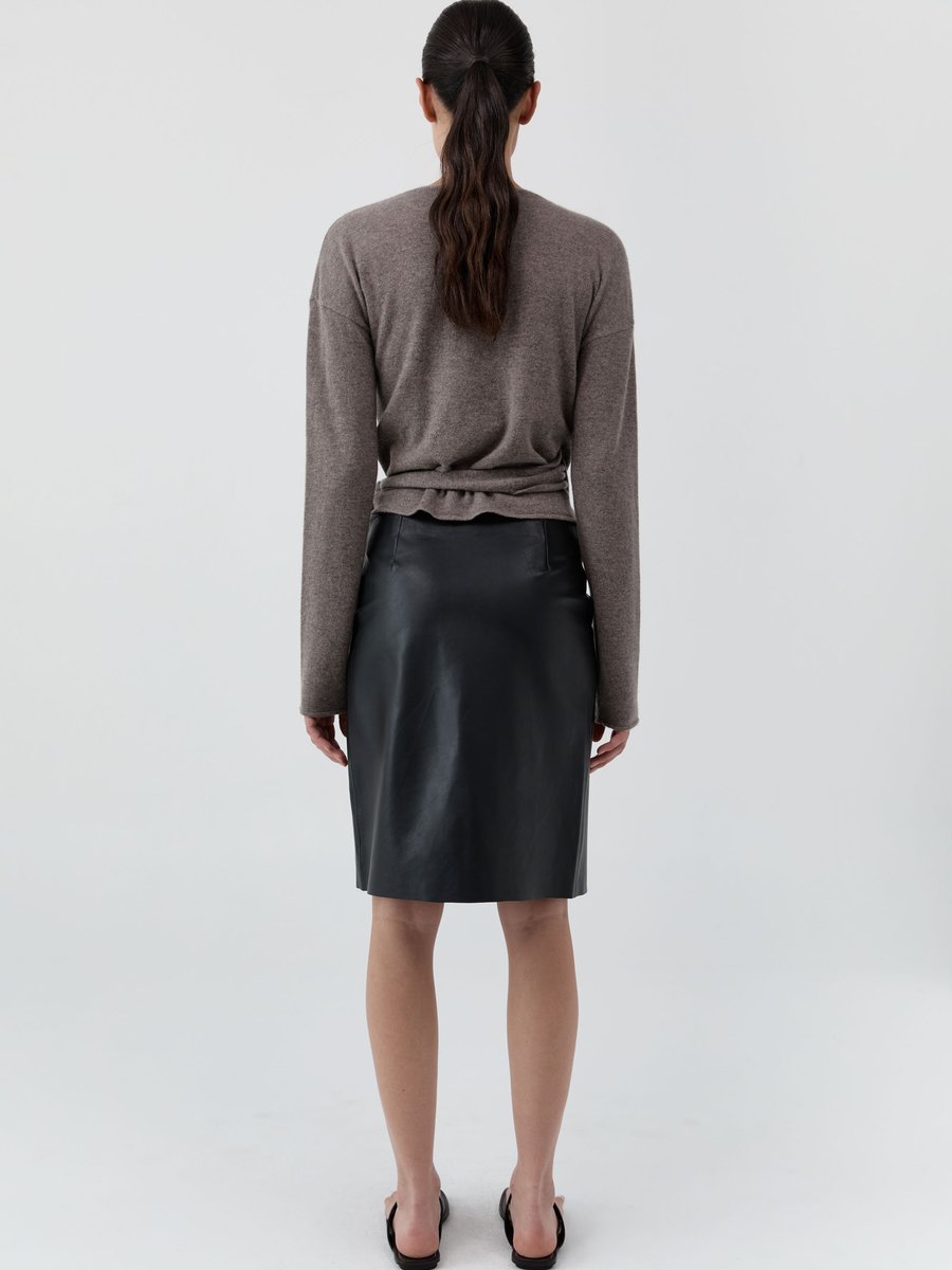 St. Agni Cashmere Wrap Cardigan Vapor – Detailbild 7