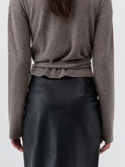 St. Agni Cashmere Wrap Cardigan Vapor – Detailbild 8