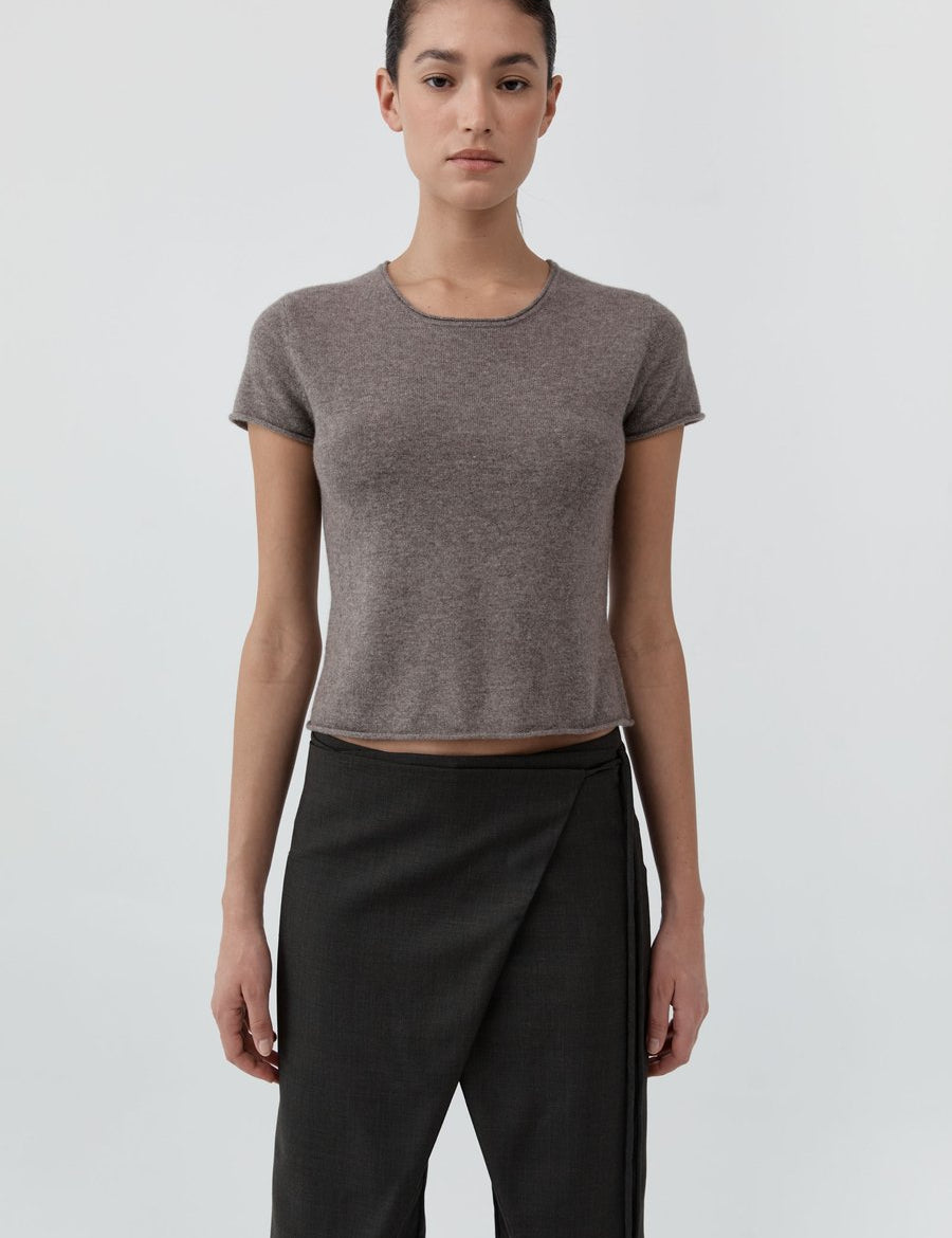 St. Agni Fine Merino Wool Baby Tee Vapor – Detailbild 1