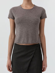 St. Agni Fine Merino Wool Baby Tee Vapor – Detailbild 2