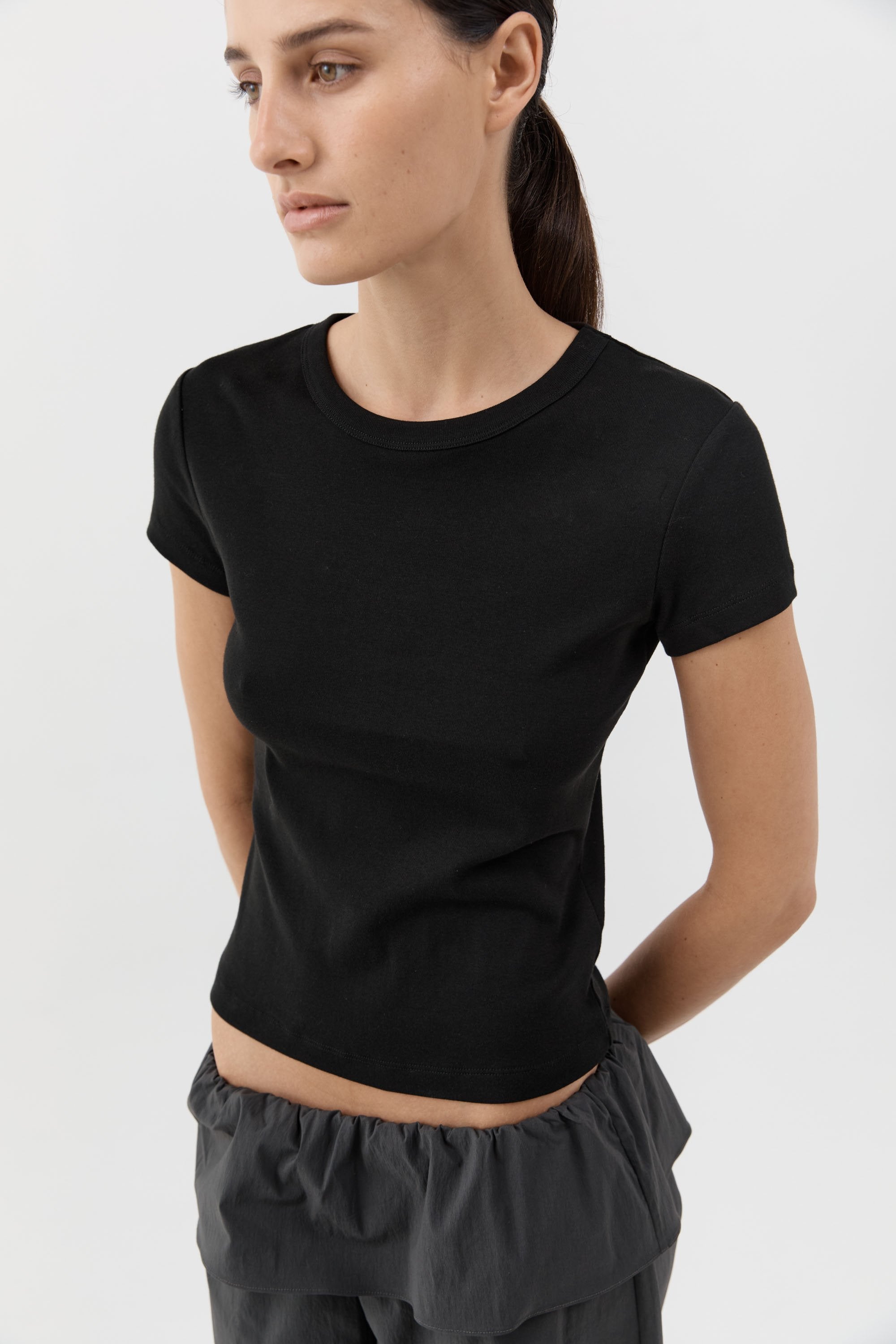 St. Agni Organic Cotton Baby Tee Black – Detailbild 5