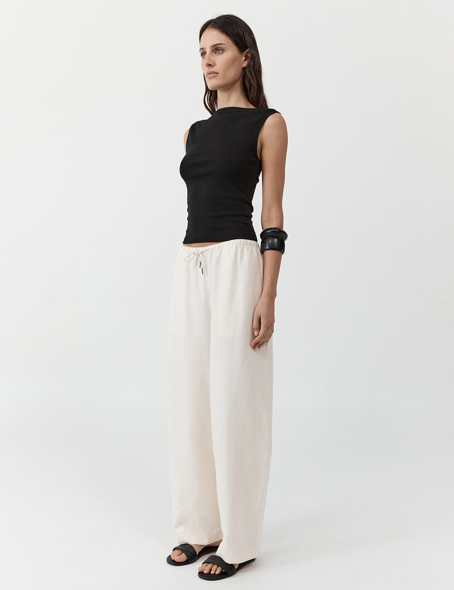 St. Agni Organic Cotton Ballerina Top Black – Detailbild 2