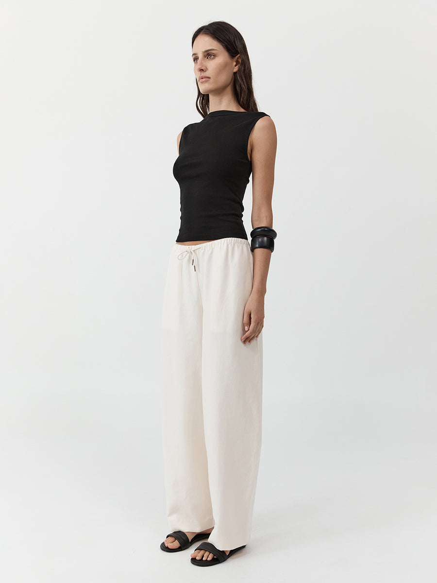 St. Agni Organic Cotton Ballerina Top Black – Detailbild 2