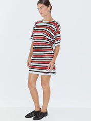 Zulu & Zephyr Bold Stripe T-Shirt Knit Dress Bold Stripe – Detailbild 2