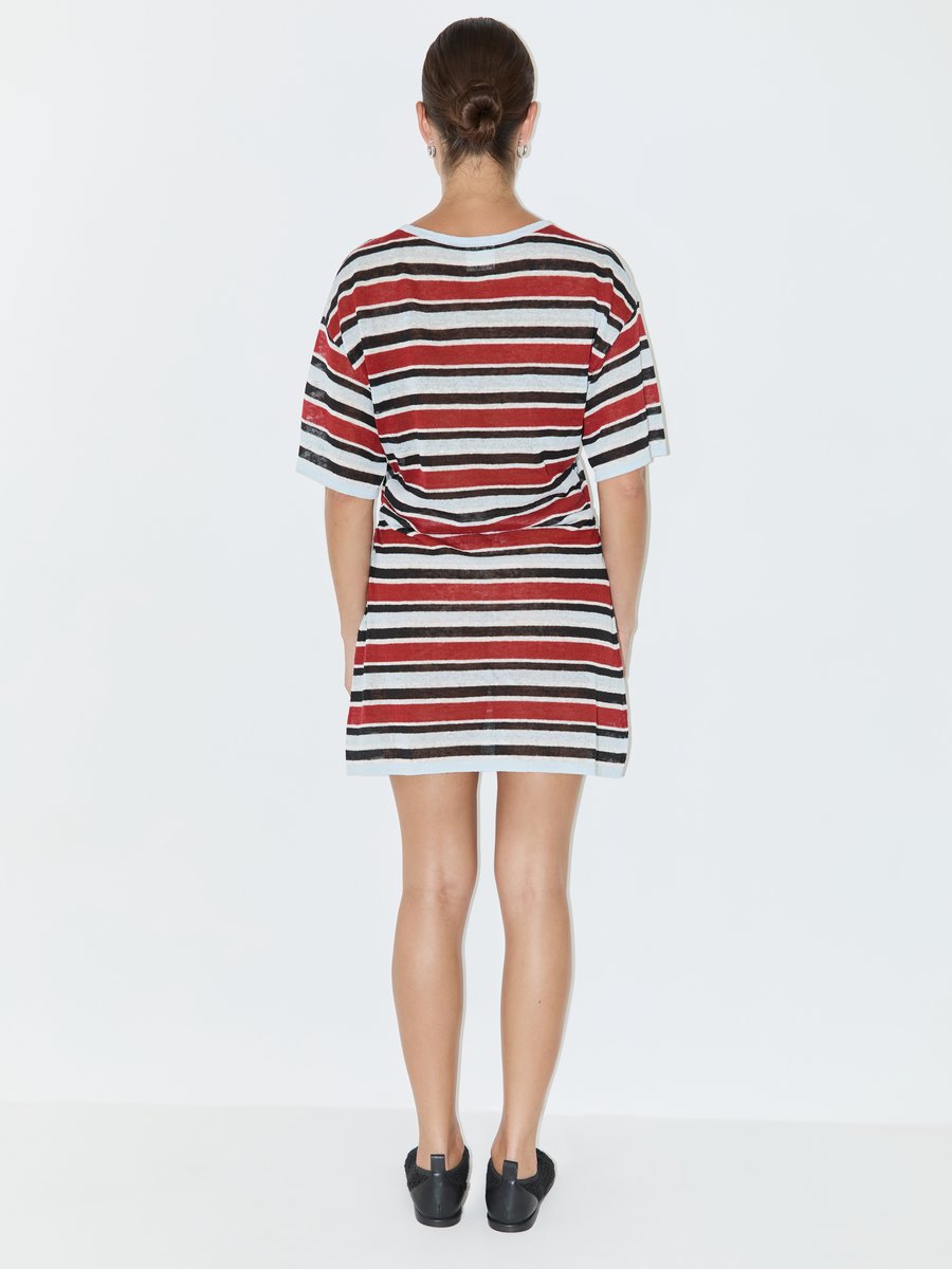 Zulu & Zephyr Bold Stripe T-Shirt Knit Dress Bold Stripe – Detailbild 3