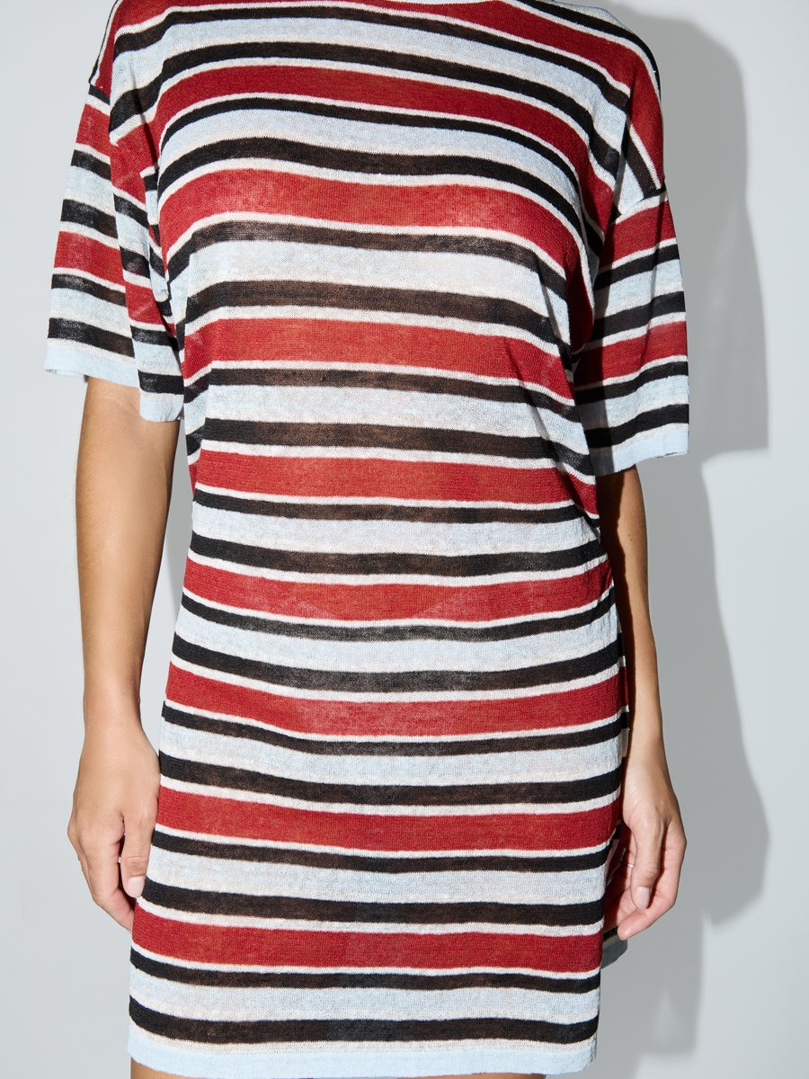 Zulu & Zephyr Bold Stripe T-Shirt Knit Dress Bold Stripe – Detailbild 6