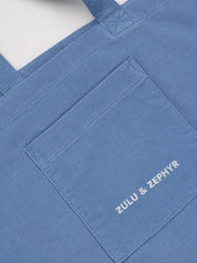 Zulu & Zephyr Denim Cotton Canvas Tote Bag Denim – Detailbild 4