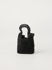 Zulu & Zephyr Small Beaded Bucket Bag Black – Produktbild